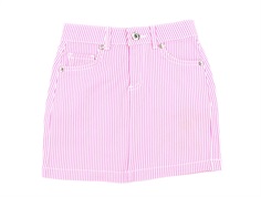 Kids ONLY cloud dancer/fuchsia pink striped skirt